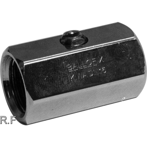 Broen Ballofix kuglehane uden greb, muffe/muffe 1/2"