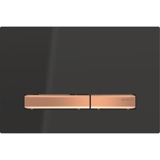 Geberit SIGMA50 betjeningsplade 246x164x14mm rødguld/dybsort RAL 95