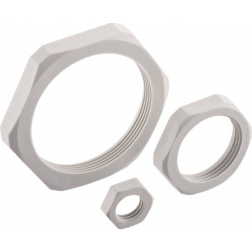 Wiska møtrik M20X1,5 Polyamid, Grå, RAL 7035, 5 mm