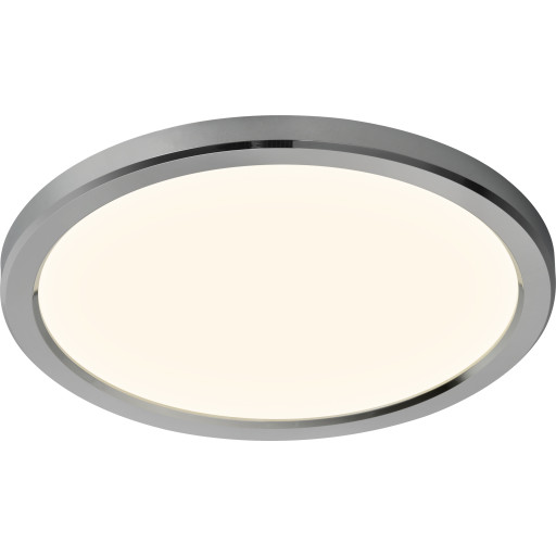 Nordlux Oja Bath plafond, 3-stegs-dämpning, krom, Ø29 cm
