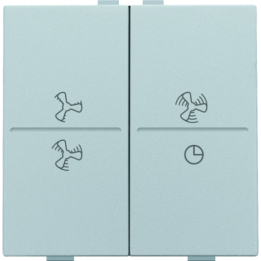 Billede af Tangent med ventilations-symboler til trådløst 4-tryk, sterling