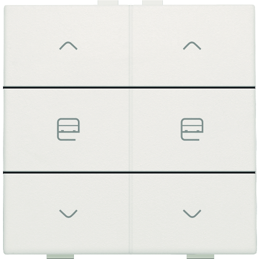 Motortryk dobbelt, white, NHC