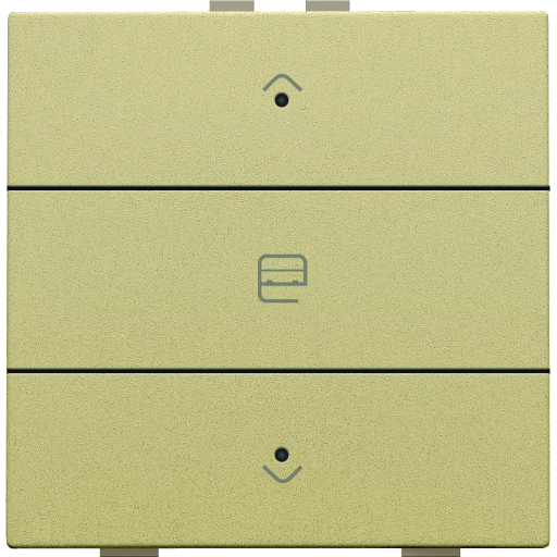 Billede af Motortryk enkelt med LED, gold coated, NHC