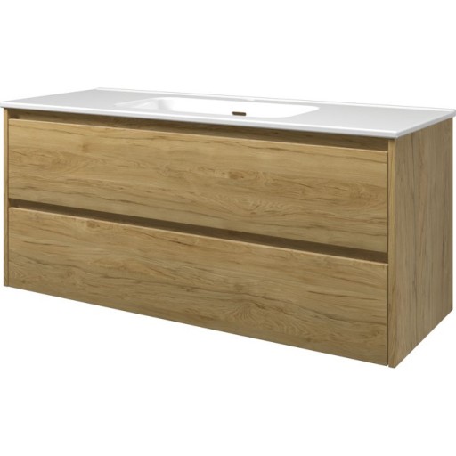 Sanibell Proline møbelsæt 121x46,8cm ideal eg, 2 softclose skuffer