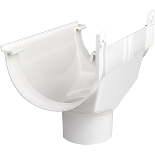 Plastmo ekspansionstud i hvid med Ø90 mm nedløb til tagrende nr. 11