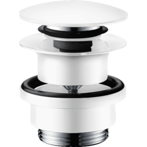 hansgrohe Push-Open bundventil 1 1/4´´, mat hvid