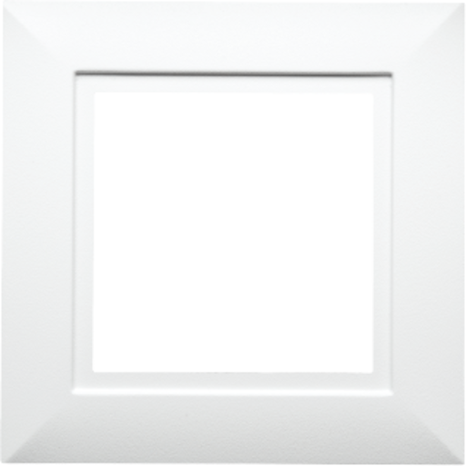 SG ramme til Soft Square 1 indbygningsspot, hvid