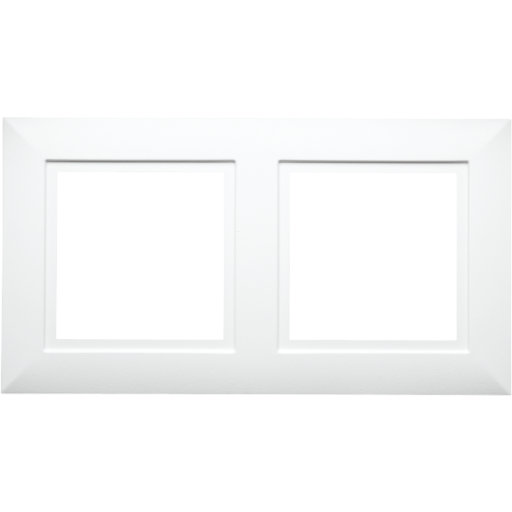 SG ramme til Soft Square 2 indbygningsspots, hvid