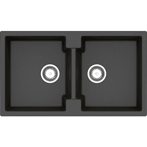 Lavabo Amsterdam 20 diskbänk, 86x50 cm, svart