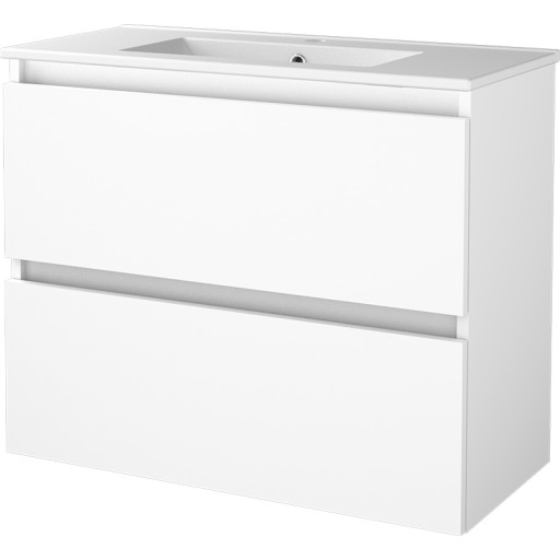Sanibell Basicline kompakt møbelsæt 81x39,5cm hvid højglans