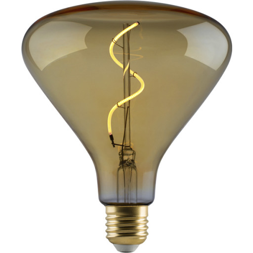 e3light Vintage E27 kolvlampa, bärnstensfärgad