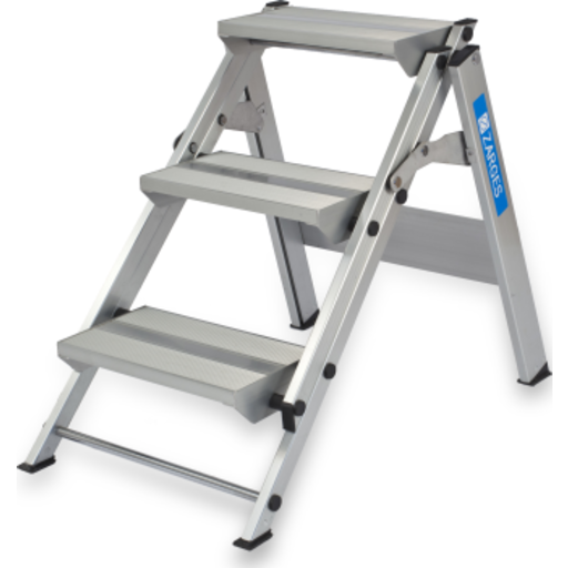 Zarges Plazastep P trappestige uden bøjle med 3 trin, 66cm billede