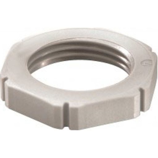 Mutter M40 Polyamid, gjenger: 7mm, grå