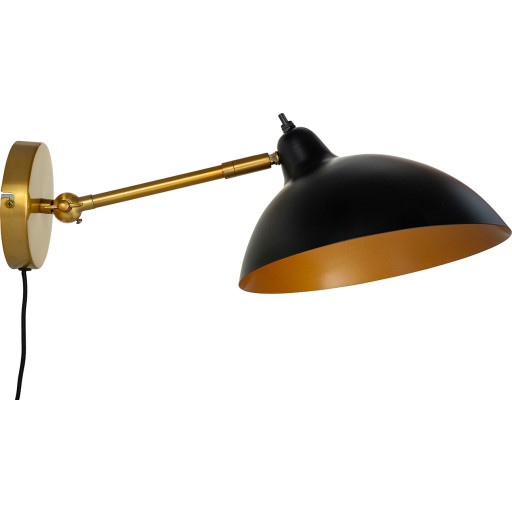 Dyberg Larsen Futura vägglampa, mässing