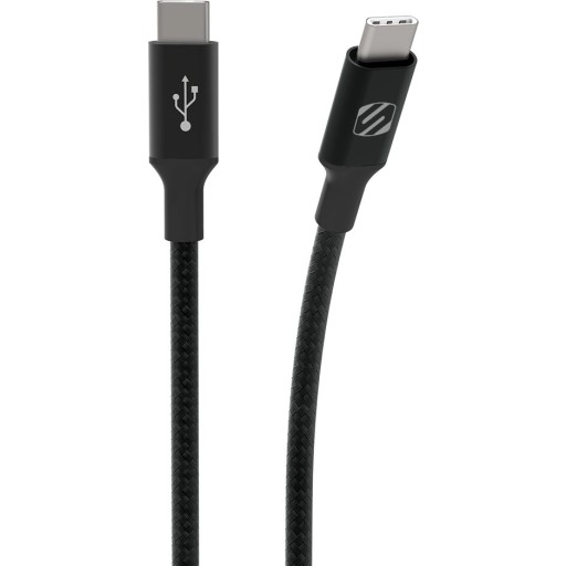 Scosche FLETT USB-C/USB-C, 1,2 meter, sort Backuptype - El