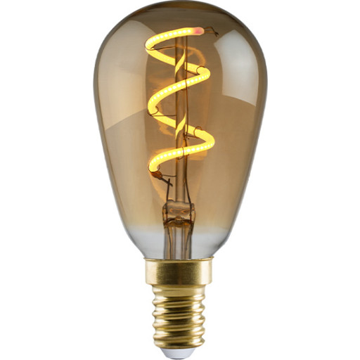 E3Light Led Vintage ST45 E14 C920 90lm Spiral 15H dæmp gylden
