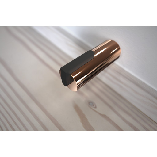 NOVA2 dørstopper 2, 75mm, polert kobber