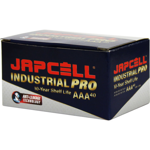 Japcell Industrial PRO batteri, AAA/LR03, 40 stk. Backuptype - Værktøj