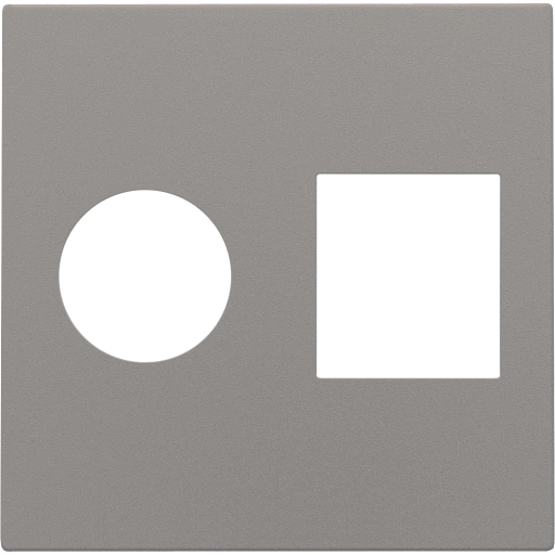 Billede af Afdækning til kombiudtag, 1 x koax + 1 x RJ45, bronze