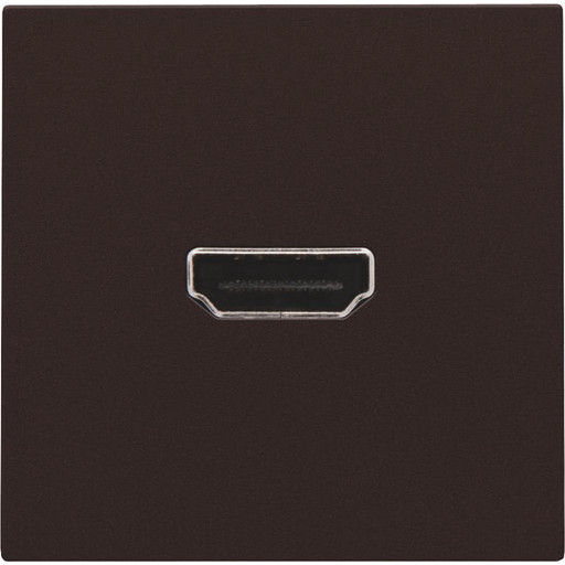 Niko HDMI udtag connector for stikmontering, brun