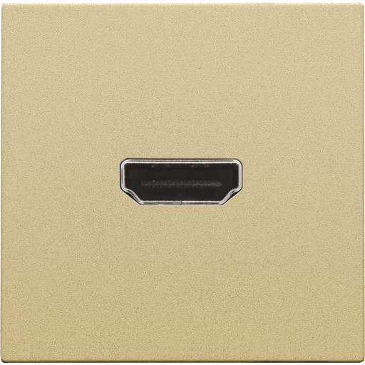 HDMI udtag med HDMI connector for stikmontering, gold coated