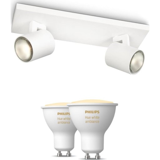 Philips Runner takspotlight, 2 spotlights, Hue White Ambiance lampor