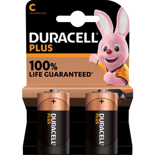 Duracell Plus C Alkaline Batterier - 2 stk. Hus &amp; hage > SmartHome &amp; elektronikk