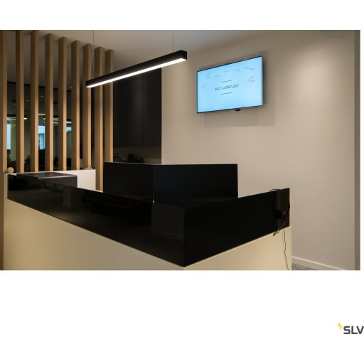 GLENOS taklampa, 1m, 52W, 3000K, mattsvart