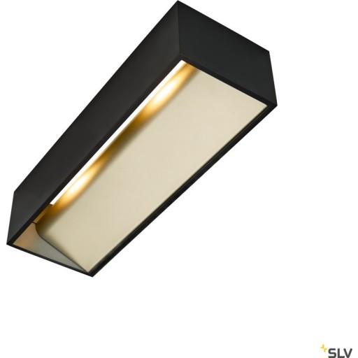 Logs In L Led Væglampe 3000k Ip20 Sort/guld