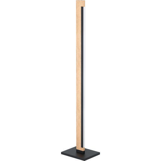 EGLO CAMACHO gulvlampe, sort/brun