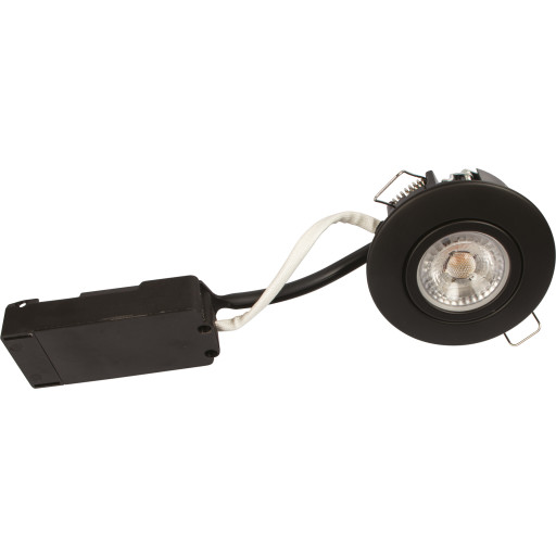Scan Products - Luna LP ø88mm Flimmefri LED 6,2w 2700K (350 lumen) Ra95, dæmpbar - Mat sort