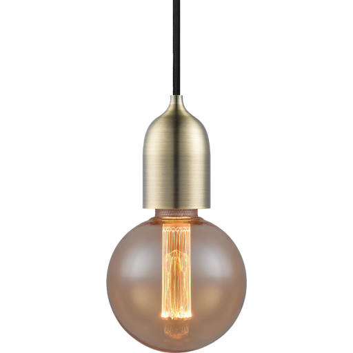 Halo Design fatningssæt, antik messing billede