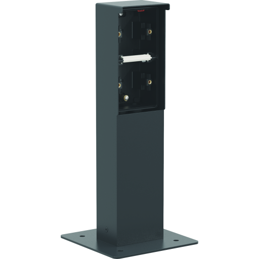 Niko Hydro stikkontaktsøjle til flise, 2 modul, sort billede