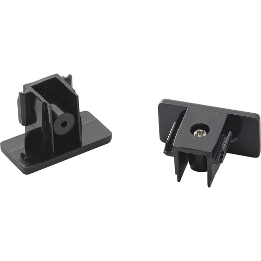 Nordtronic Square 1-faset endestykke, sort