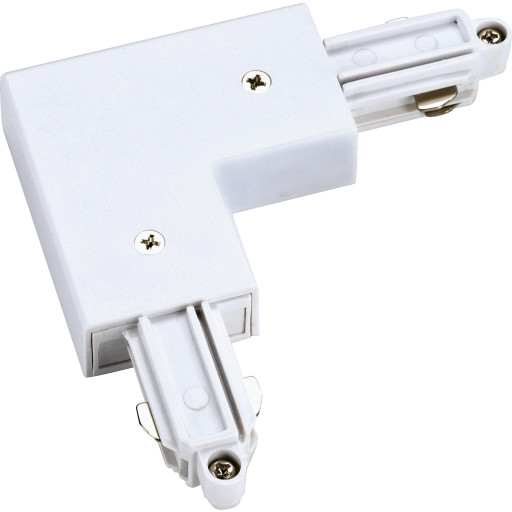 Nordtronic Square 1-faset - L-stykke, indvendig, hvid