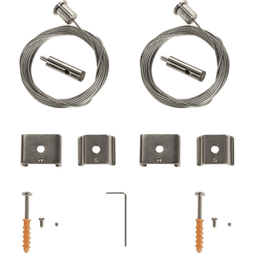 Nordtronic wireophæng til 1F strømskinne, 5 meter, 2-pak billede