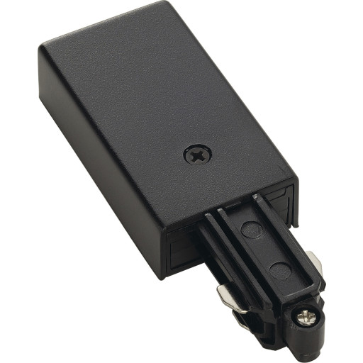 Nordtronic Square 1-faset tilslutning, venstre, sort