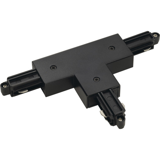 Nordtronic 1F T-samlestykke, venstre jord, sort