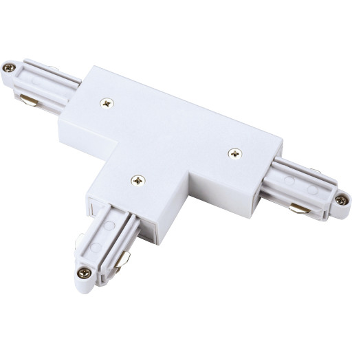 Nordtronic 1F T-samlestykke, højre jord, hvid billede