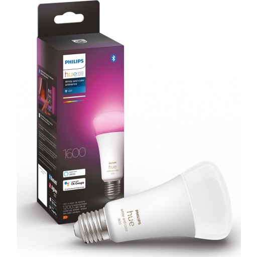Philips Hue White Color Ambiance E27 standardlampa, 2000K-6500K, 13,5W