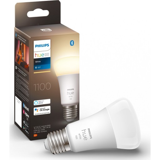 Philips Hue White E27 standardlampa, 2700K, 9,5W