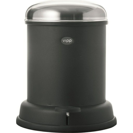 Vipp 14 toiletspand, 8 liter, pedal, sort billede