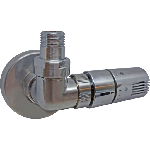 Kriss Corner ventilsæt, venstre, børstet rustfrit stål billede