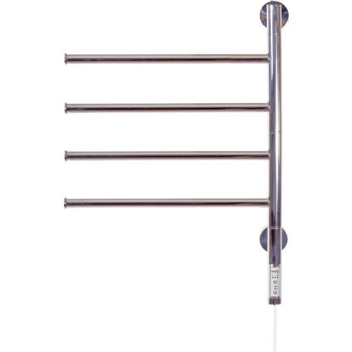 Kriss Tinto håndklædetørrer, el, 63x45 cm, poleret rustfrit stål billede