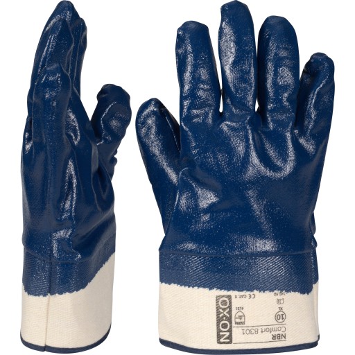 Ox-On NBR Comfort heldyppet handsker, str. 10 billede