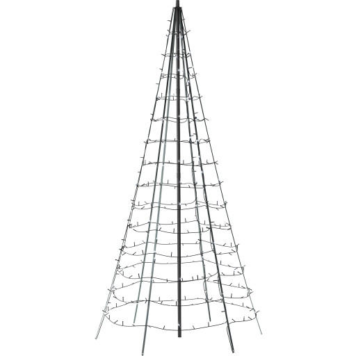 Twinkly Tree lyskæde, 6 meter, 1000 lys, farvet og hvidt lys