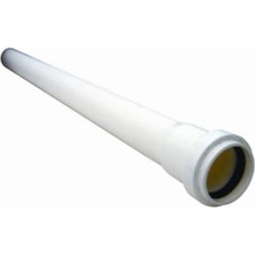 Htp Rør Med 1 Muffe 50- 250mm Hvid - Wavin