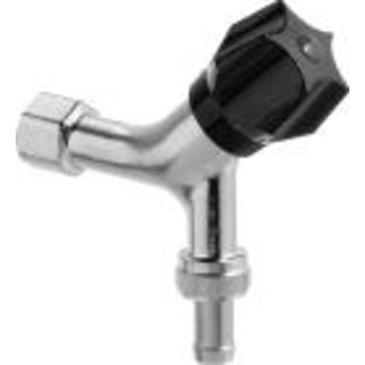 Frese Aftapventil 1/2'' med muffe, kontra og slangeforskruning DN15 bl