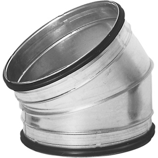 Lindab Bøjning 30° Ø1250 mm Nippel/Nippel BF-30-1250