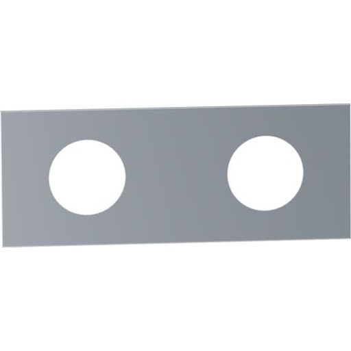 Vola 002 forplade med 2 huller forkromet